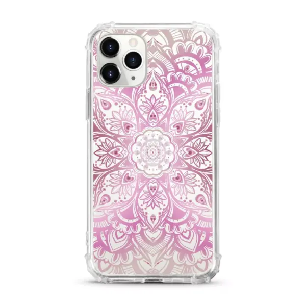 OTM Essentials Apple iPhone 11 Pro Clear Case - Mandala Heart Pink Purple