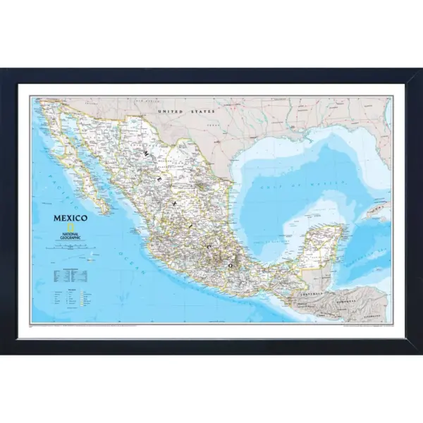 National Geographic Magnetic Travel Map - Mexico Classic