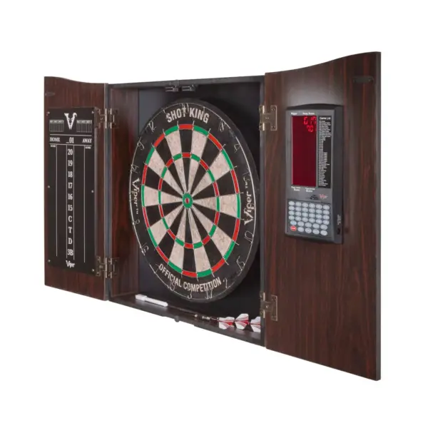 Viper Vault Deluxe Dartboard Cabinet with Pro Score