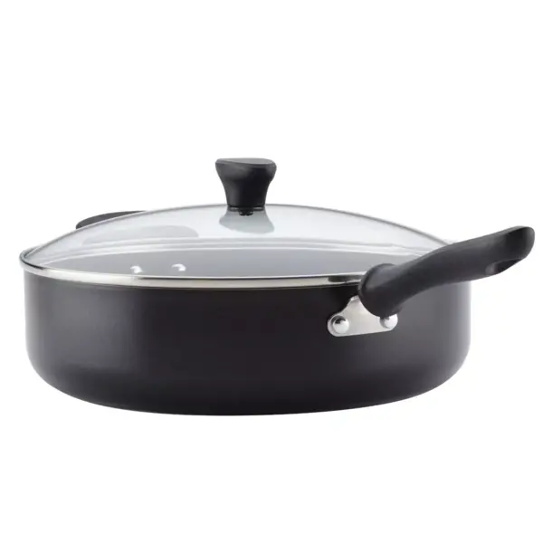 Farberware Reliance 6qt Covered Saute Pan with Helper Handle Black