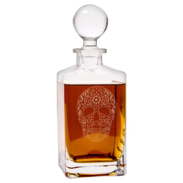 Halloween Sugar Skull Decanter