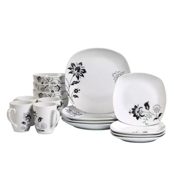 16pc Porcelain Rebecca Dinnerware Set - Tabletops Gallery