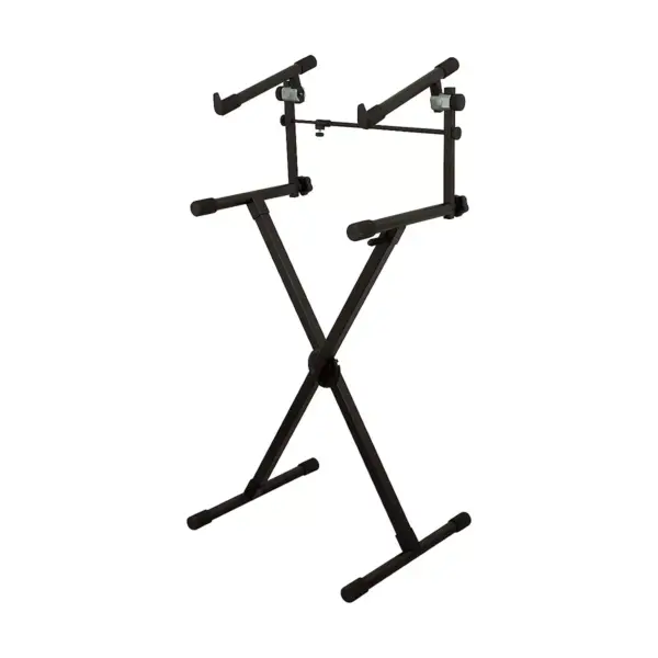 On-Stage Heavy-Duty 2-Tier Keyboard X Stand