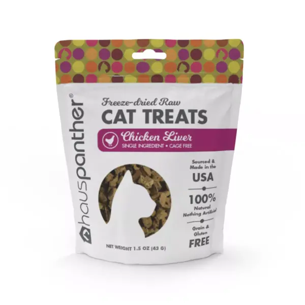 Hauspanther Freeze Dried Chicken Liver Cat Treats - 1.5oz