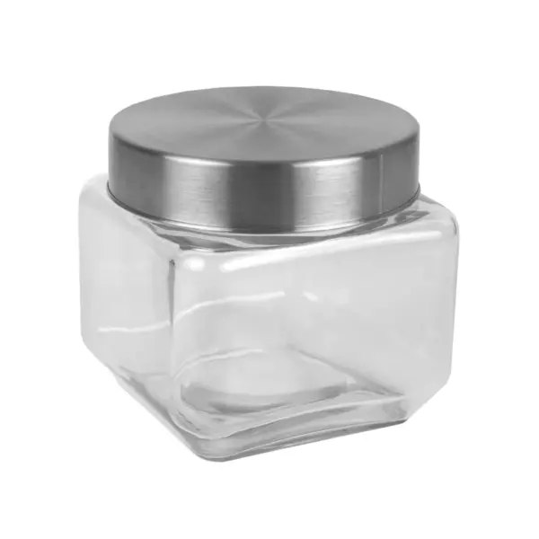 Home Basics 4 Piece Canister Set with Stainless Steel Lids