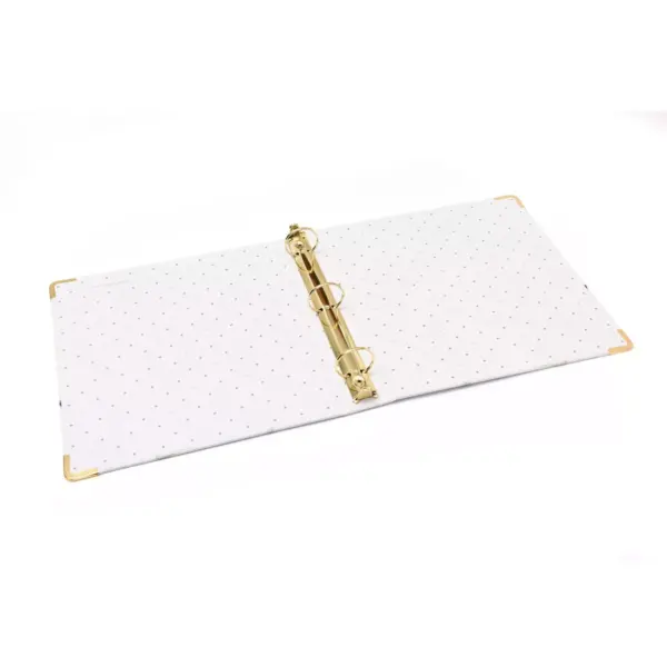 1.5" Signature Round Ring Binder Marble - russell+hazel