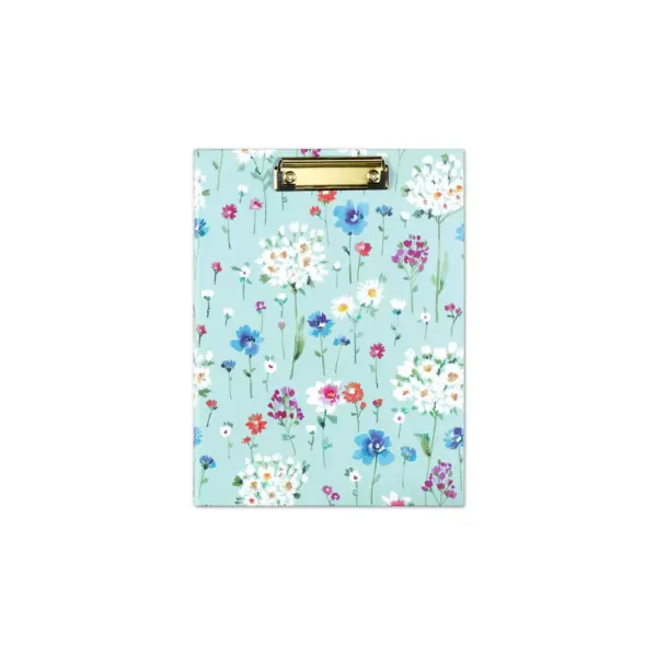 Day Designer Clipfolio with Writing Pad Field of Daisies - Blue Sky