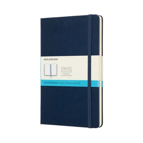 Moleskine Solid Blank Composition Journal with Elastic Closure 5"x 8" Dark Blue