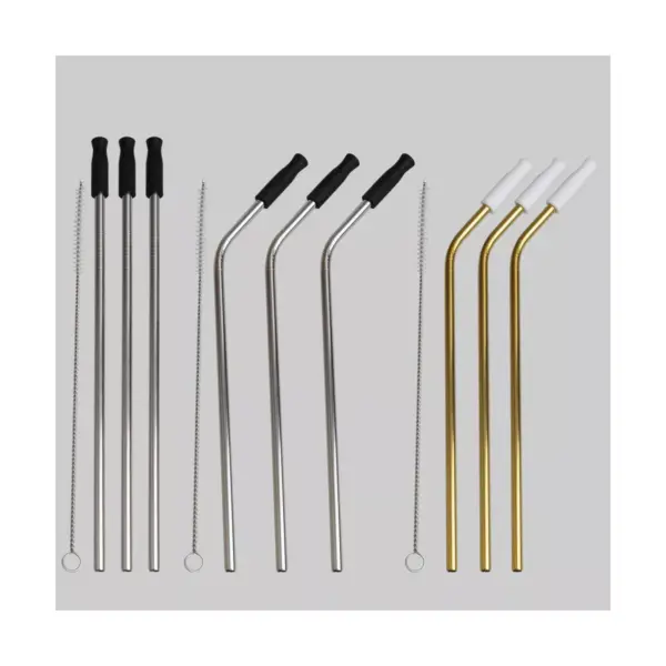 12ct Metal Straws - Bullseye's Playground™