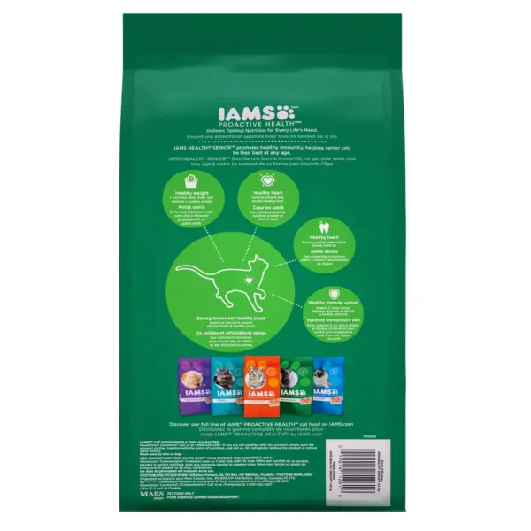 Iams Proactive Health with Chicken Senior Premium Dry Cat Food - 7lbs