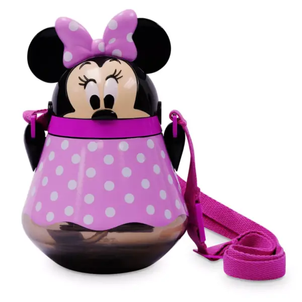 Disney Mickey Mouse & Friends 22oz Plastic Flip Top Tumbler with Strap Pink