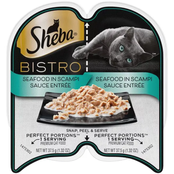 Sheba Perfect Portions Bistro Seafood in Scampy Sauce Wet Cat Food - 2.6oz