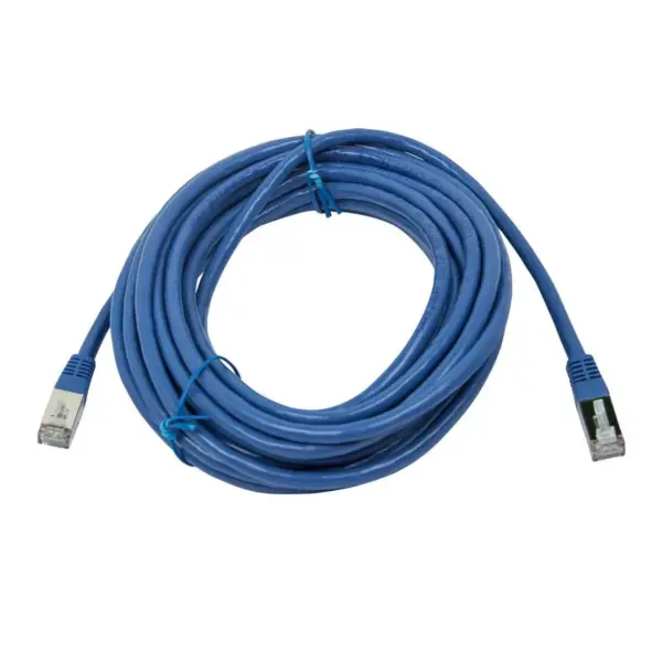 Monoprice Cat6A Ethernet Patch Cable - 25 Feet - Blue | Network Internet Cord - Zeroboot, RJ45, Stranded, 550Mhz, STP, Pure Bare Copper Wire, 10G,