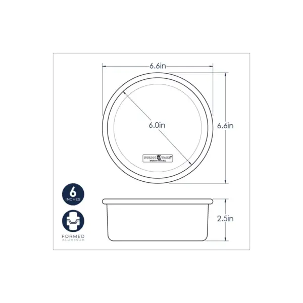 Nordic Ware 6" Round Layer Cake Pan