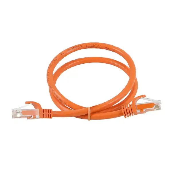 Monoprice Cat6 Ethernet Patch Cable - 1 Feet - Orange | Network Internet Cord - Snagless RJ45, Stranded, 550Mhz, UTP, Pure Bare Copper Wire, 24AWG -