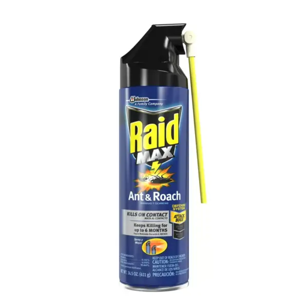 Raid Max Ant & Roach Killer Spray - 14.5oz/1ct