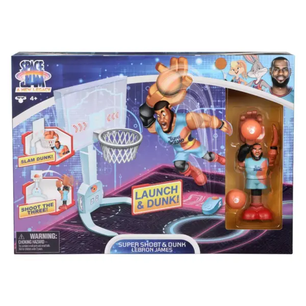 Space Jam: A New Legacy - Super Shoot & Dunk Playset with LeBron James Figure