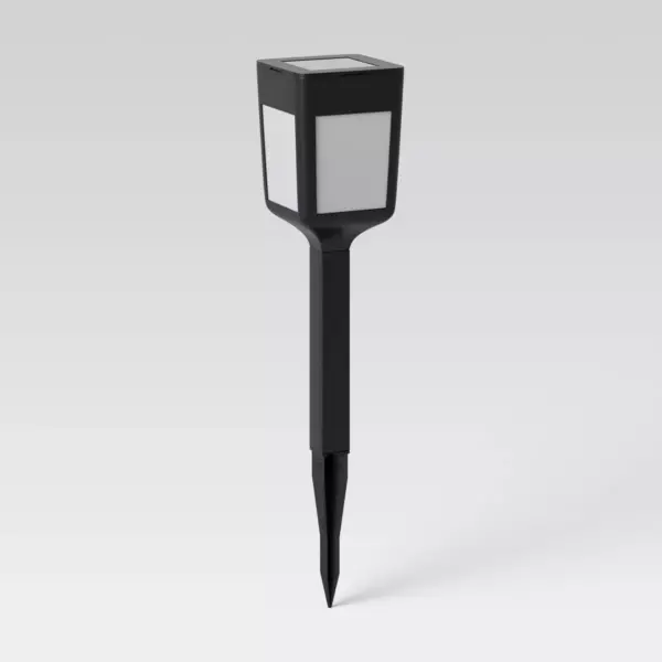 Square Solar Pathway Light Black - Room Essentials™