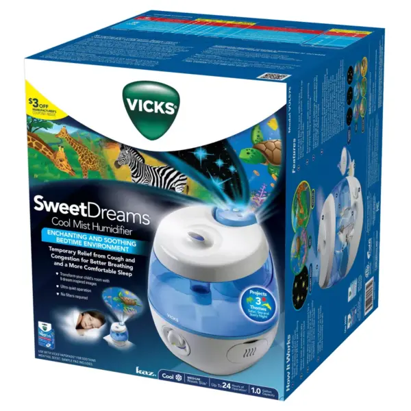 Vicks Sweet Dreams Cool Mist Ultrasonic Humidifier - 1gal