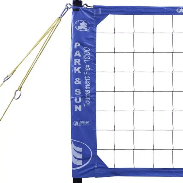 Park & Sun Sports Tournament Flex 1000 Portable Outdoor Volleyball Net Set, Blue