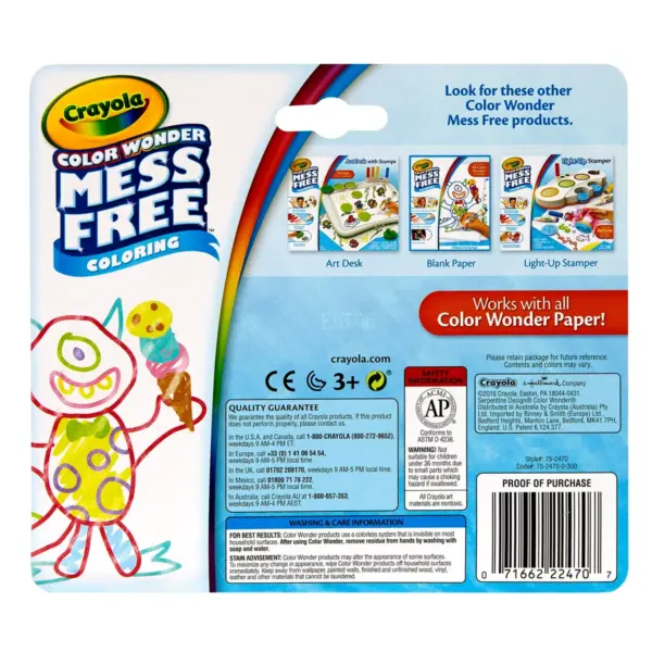 Crayola 10ct Color Wonder Mini Markers - Pastel