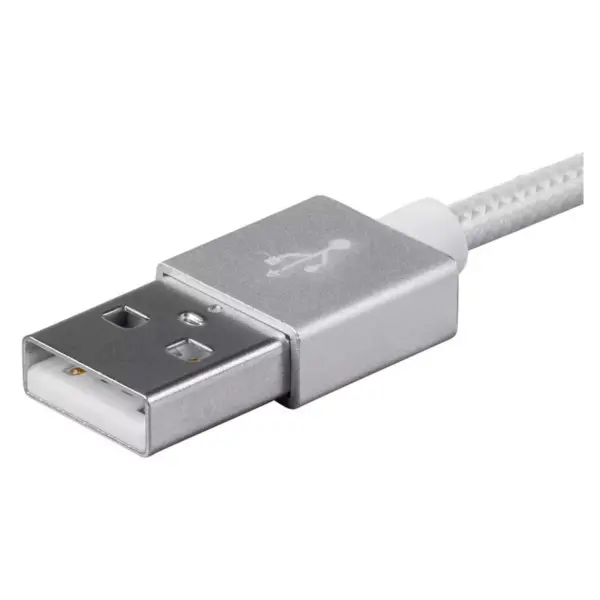 Monoprice Palette Series MFi Certified Lightning to USB Charge & Sync Cable, 3ft White