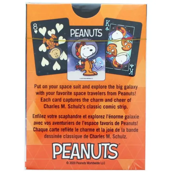 NMR Distribution Peanuts Snoppy In Space Playing Cards | 52 Card Deck + 2 Jokers