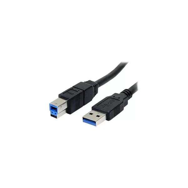 StarTech 6' Superspeed USB 3.0 Type A Male To Type B Male Cable, Black USB3SAB6BK