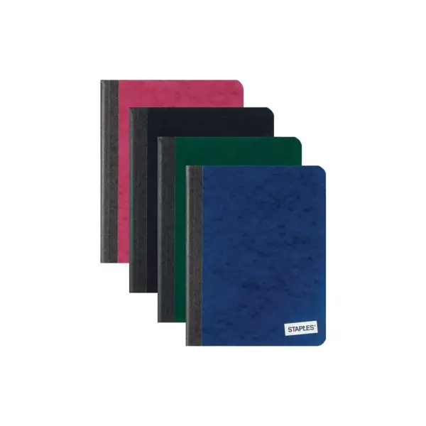 Staples Composition Notebook 9.75" x 7.5" College Ruled 100 Sh. Assorted 716613