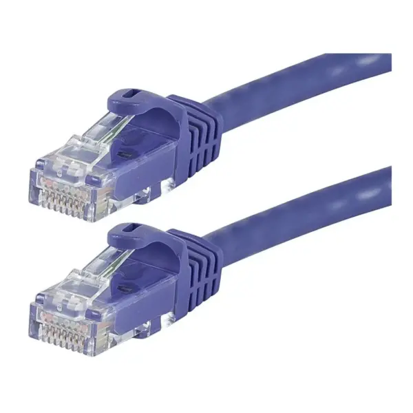 Monoprice Cat5e Ethernet Patch Cable - 3 Feet - Purple | Network Internet Cord - Snagless RJ45, Stranded, 350Mhz, UTP, Pure Bare Copper Wire, 24AWG -