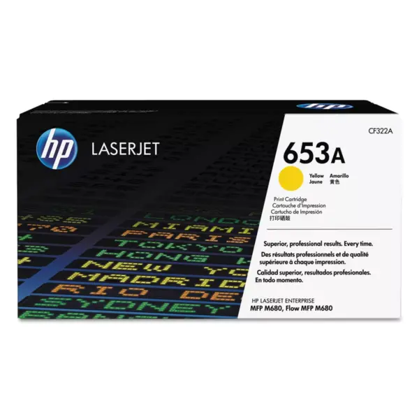 HP Inc. HP 653A (CF322A) Yellow Original LaserJet Toner Cartridge