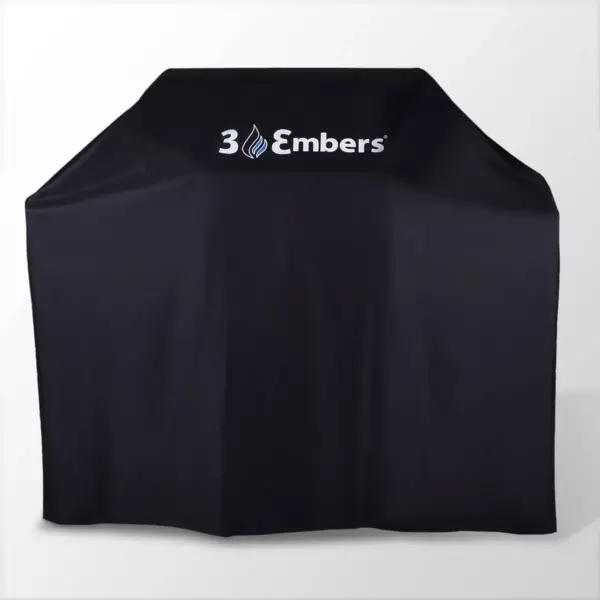 57" Premium Grill Cover Black - 3 Embers