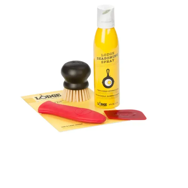 Lodge Seasoned Cast Iron Care Kit Yellow