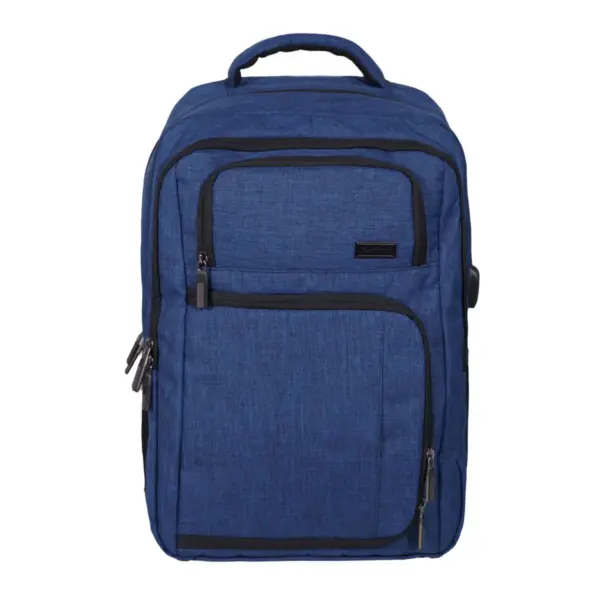 Rockland 18.5'' Slim Pro USB Laptop Backpack - Blue