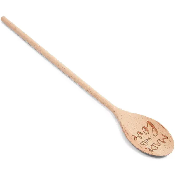 Farmlyn Creek Wooden Spoons for Cooking, Made with Love (14 In)