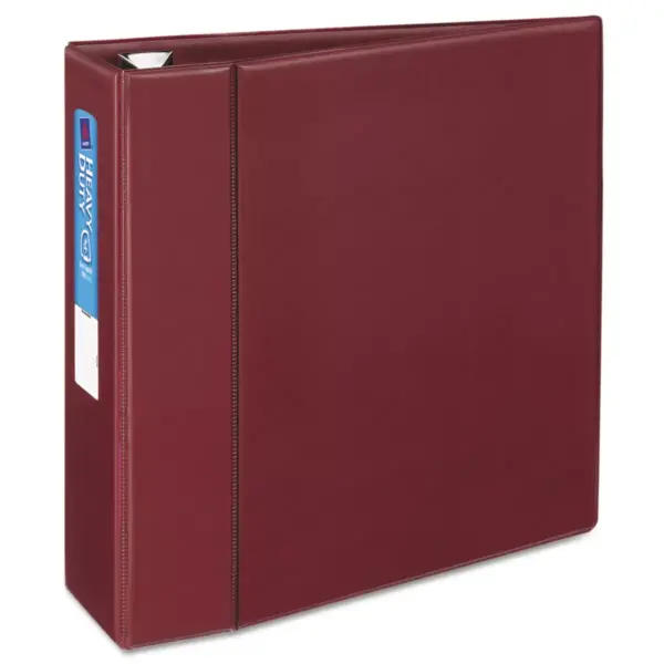 Avery Heavy-Duty Binder with One Touch EZD Rings 11 x 8 1/2 4" Capacity Maroon 79364