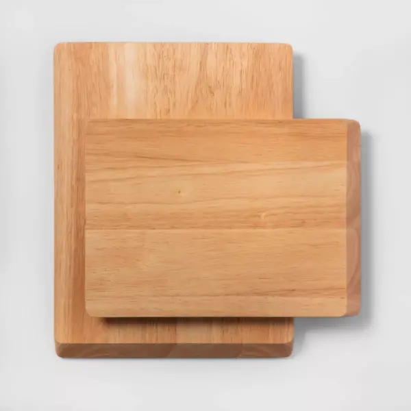 2pc Nonslip Wood Cutting Board Set - Made By Design™