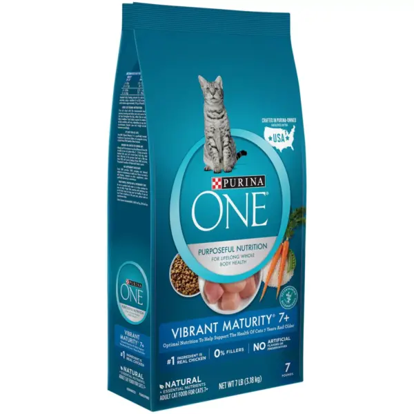 Purina ONE Vibrant Maturity Premium Senior Dry Cat Food - 7lbs