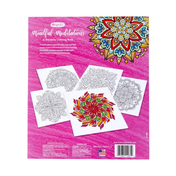 Crayola Mindful Mediations Mandala Coloring Book