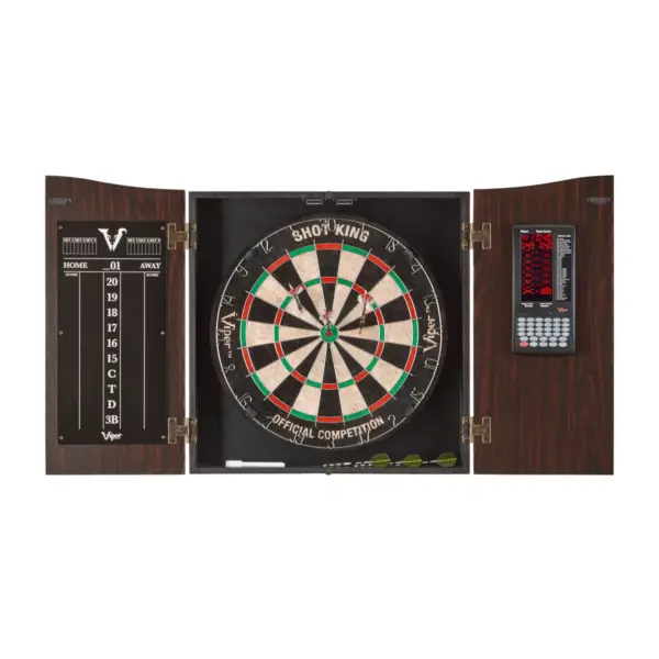 Viper Vault Deluxe Dartboard Cabinet with Pro Score