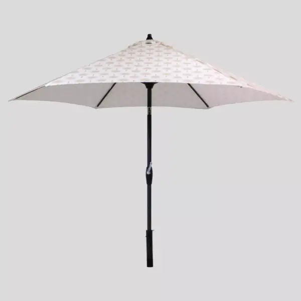 9' Round Palm Print Patio Umbrella - Black Pole - Threshold™