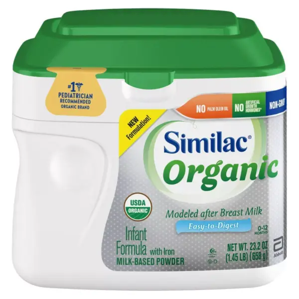 Similac Organic Non-GMO Infant Formula with Iron Powder - 20.6oz