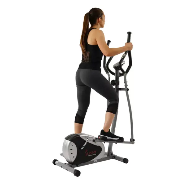 Sunny Health and Fitness Magnetic Elliptical Bike - Black