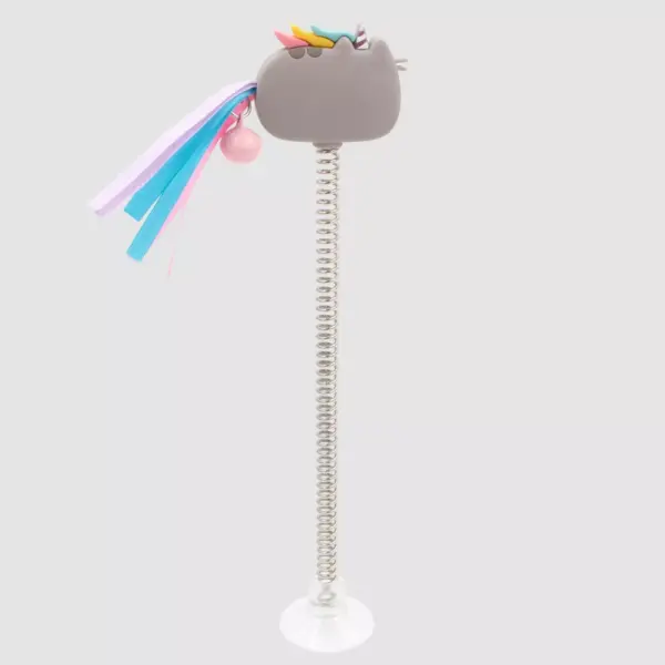 Pusheen Unicorn Bobble Cat Toy - Gray