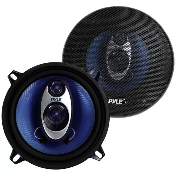 PYLE PL53BL 5.25" 400W 3-Way Car Audio Triaxial Speakers Stereo TWO PAIRS