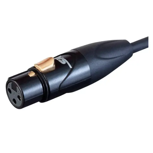 Monoprice XLR Female to RCA Male - 6 Feet - Black, Heavy Gauge 24AWG On Tour Cables, Gold Plated Connectors - Stage Right Series