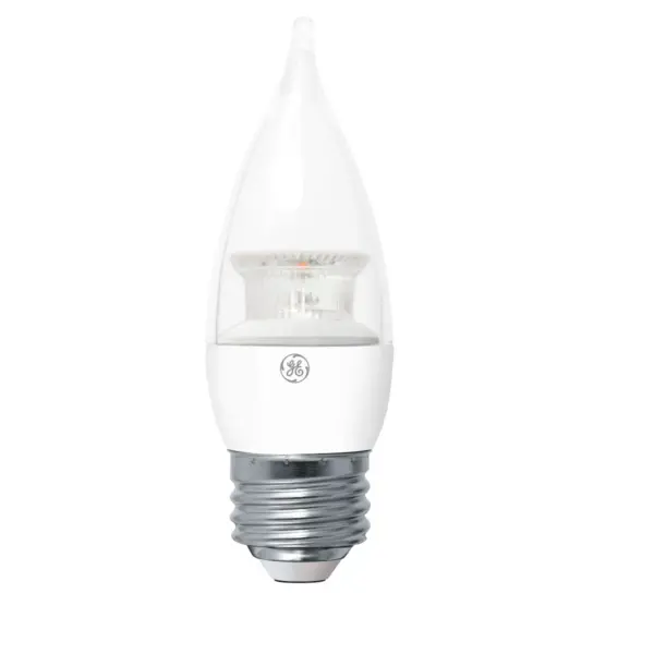 General Electric LED 40w 2Pk Decorative CAM Light Bulb White/Clear