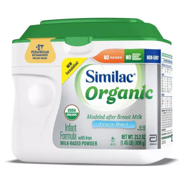 Similac Organic Non-GMO Infant Formula with Iron Powder - 20.6oz