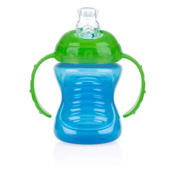 Nuby Bin Cup Super Spout Trainer- 8oz - Colors May Vary