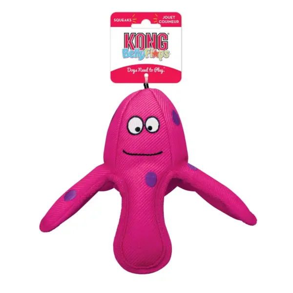 KONG Belly Flops Octopus Dog Toy - M